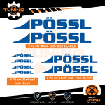 Kit Decalcomanie Adesivi Stickers Camper Possl - versione A