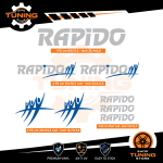 Kit Decalcomanie Adesivi Stickers Camper Rapido - versione C