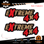Kit de pegatinas de coche calcomanías EXTREME 4X4 cm 65x30 Vers B