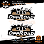Car Stickers Kit Decals OFFROAD 4X4 cm 50X30 Vers C
