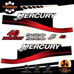 Kit de pegatinas para motores marinos Mercury 40 cv - Four Stroke