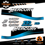 Kit d'autocollants pour moteur hors-bord Mercury 250 Ch - Optimax A