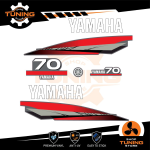 Kit d'autocollants pour moteur hors-bord Yamaha 70 Ch - 2 Tempi