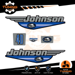 Kit de pegatinas para motores marinos Johnson 40 cv - B