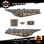 Kit d'autocollants pour moteur hors-bord Johnson 40 Ch - MIMETICO
