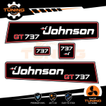 Kit de pegatinas para motores marinos Johnson 40 cv GT 737 - B