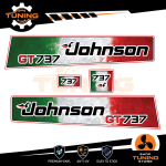 Kit Adesivi Motore Marino Fuoribordo Johnson GT 737 - versione ITALIA