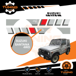 Car Stickers Kit Decals Suzuki Santana Nero 4WD