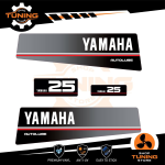 Outboard Marine Engine Stickers Kit Yamaha 25 Hp - Autolube Top 500