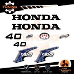 Kit de pegatinas para motores marinos Honda 40 cv Four Stroke - A