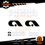 Kit Decalcomanie Adesivi Stickers Camper Adria - versione G