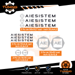 Kit Decalcomanie Adesivi Stickers Camper Aiesistem - versione A