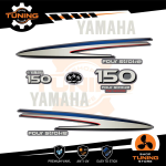 Kit d'autocollants pour moteur hors-bord Yamaha 150 Ch - Four Stroke F150 NEW