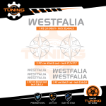 Autocollants de Camper Kit Stickers Westfalia - versione F