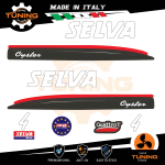 Outboard Marine Engine Stickers Kit Selva 4 Hp - Oyster White