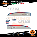 Kit d'autocollants pour moteur hors-bord Selva 15 Ch - Dolphin A