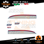 Kit Adesivi Motore Marino Fuoribordo Selva 15 cv - versione Dolphin B