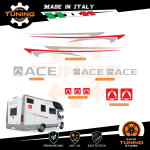 Kit Decalcomanie Adesivi Stickers Camper Ace - versione G