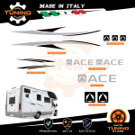 Kit Decalcomanie Adesivi Stickers Camper Ace - versione H