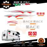 Kit Decalcomanie Adesivi Stickers Camper Ace - versione P