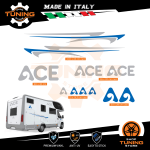 Kit Decalcomanie Adesivi Stickers Camper Ace-Caravans - versione F
