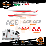 Kit Decalcomanie Adesivi Stickers Camper Ace-Caravans - versione G