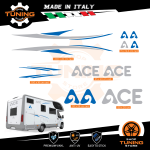 Kit de pegatinas Camper calcomanías Ace-Caravans - versione I