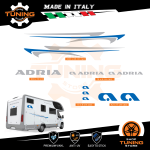 Kit Decalcomanie Adesivi Stickers Camper Adria - versione L