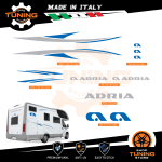 Kit Decalcomanie Adesivi Stickers Camper Adria - versione P