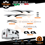 Kit Decalcomanie Adesivi Stickers Camper Adria - versione R