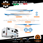 Autocollants de Camper Kit Stickers Aiesistem - versione F