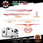 Kit Decalcomanie Adesivi Stickers Camper Aiesistem - versione G