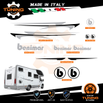 Kit Decalcomanie Adesivi Stickers Camper Benimar - versione F