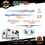 Kit Decalcomanie Adesivi Stickers Camper Benimar - versione G