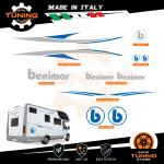 Kit Decalcomanie Adesivi Stickers Camper Benimar - versione L