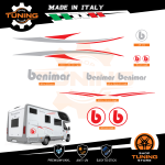 Kit Decalcomanie Adesivi Stickers Camper Benimar - versione M