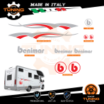 Kit Decalcomanie Adesivi Stickers Camper Benimar - versione P