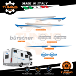 Kit Decalcomanie Adesivi Stickers Camper Burstner - versione L