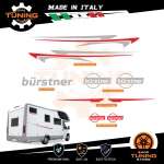 Kit Decalcomanie Adesivi Stickers Camper Burstner - versione M