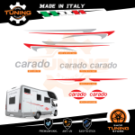 Kit Decalcomanie Adesivi Stickers Camper Carado - versione M