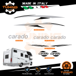 Kit Decalcomanie Adesivi Stickers Camper Carado - versione N