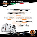 Kit Decalcomanie Adesivi Stickers Camper Carado - versione Q