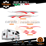 Kit Decalcomanie Adesivi Stickers Camper Carado - versione S