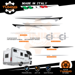 Kit Decalcomanie Adesivi Stickers Camper Caravans-International - versione F