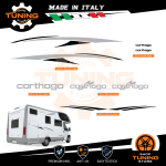 Kit Decalcomanie Adesivi Stickers Camper Carthago - versione N