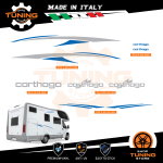 Kit Decalcomanie Adesivi Stickers Camper Carthago - versione O