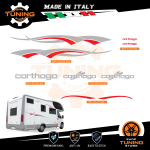 Kit Decalcomanie Adesivi Stickers Camper Carthago - versione S