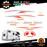 Kit Decalcomanie Adesivi Stickers Camper Challenger - versione P