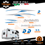 Kit Decalcomanie Adesivi Stickers Camper Dethleffs - versione O