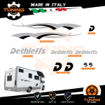 Kit Decalcomanie Adesivi Stickers Camper Dethleffs - versione Q